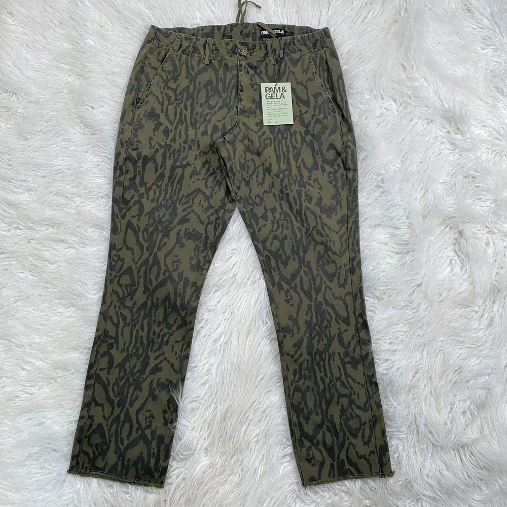PAM & GELA OCELET PANTS SEAWEED SIZE S "NWT"